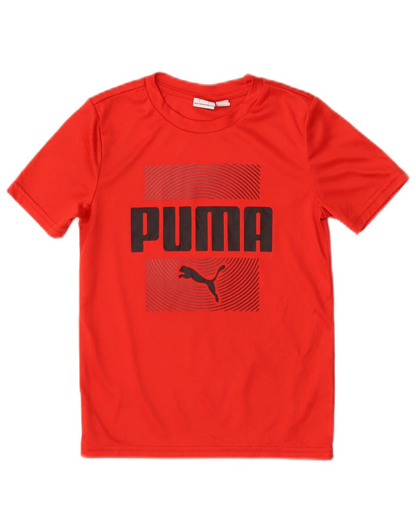 Camiseta Puma Boys Graphic Top 5-6 Anos Vermelho