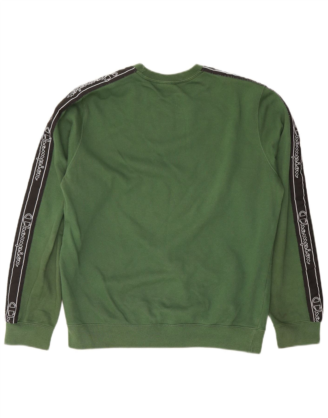 Champion masculino gráfico moletom jumper médio algodão verde
