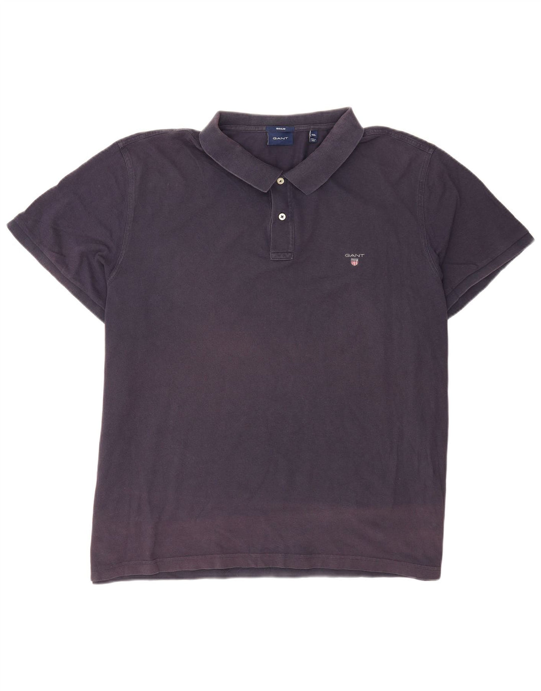 Camisa polo masculina Gant Regular Fit 5XL azul marinho