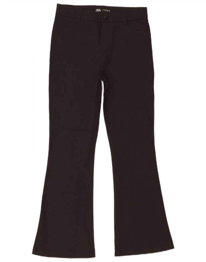 Calça feminina Zara Flare casual médio W28 L29 preta
