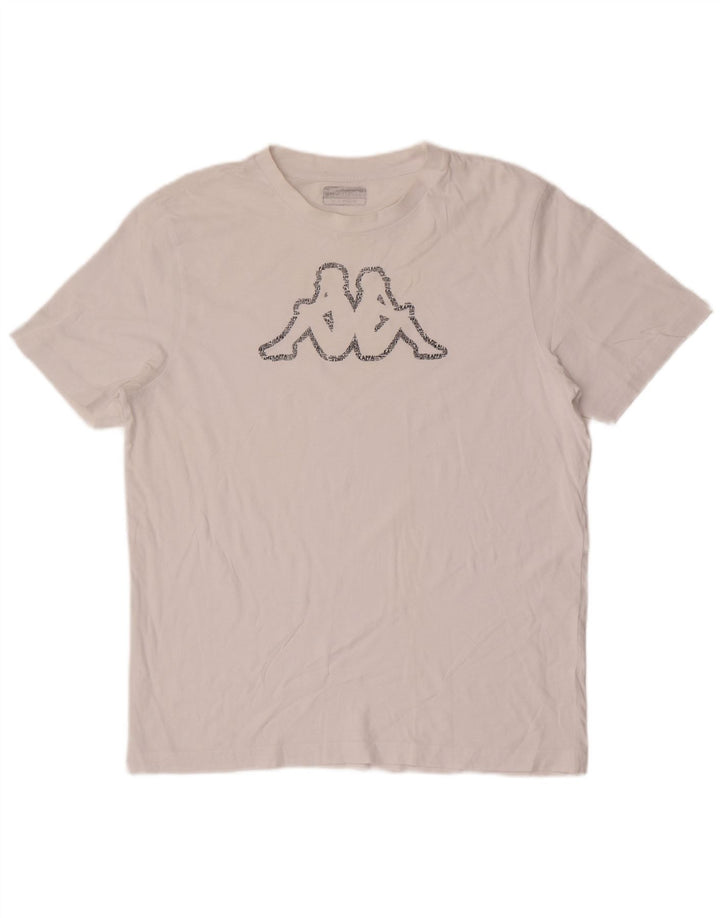 Camiseta gráfica masculina KAPPA Top grande branco