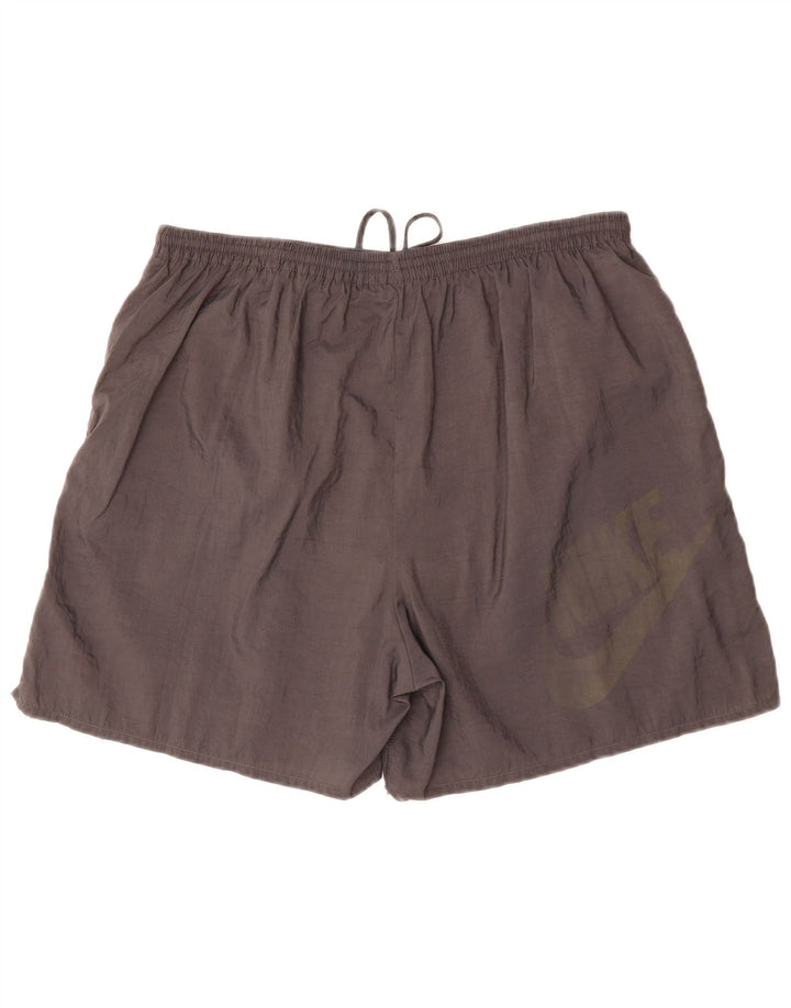 Shorts esportivos gráficos masculinos NIKE grandes cinza nylon