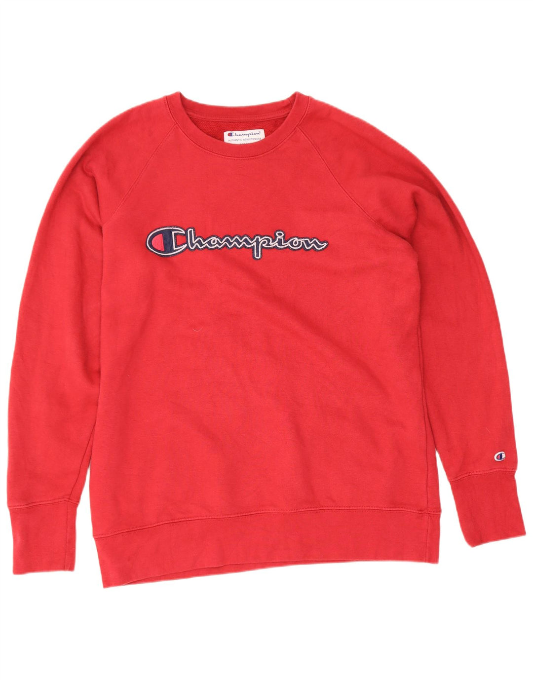 Campeão masculino gráfico regular ajuste moletom jumper médio algodão vermelho