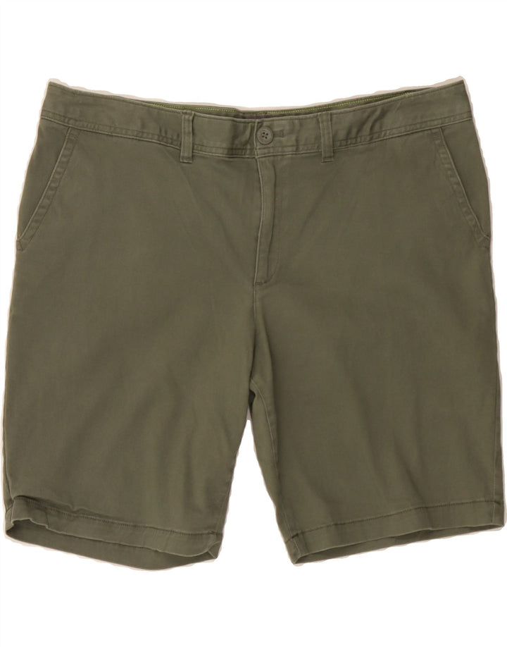 EDDIE BAUER Womens Chino Shorts US 18 2XL W38  Green Cotton Vintage Eddie Bauer and Second-Hand Eddie Bauer from Messina Hembry 