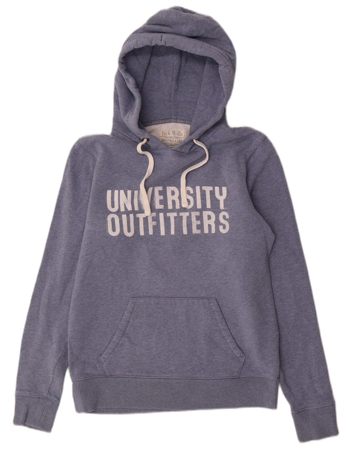 Jumper com capuz feminino JACK WILLS Reino Unido 12 médio azul marinho
