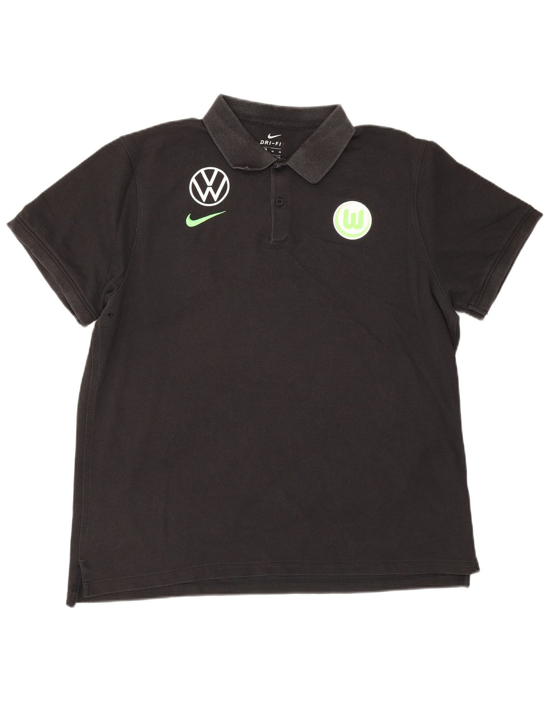 Camisa polo gráfica masculina Nike XL algodão preto