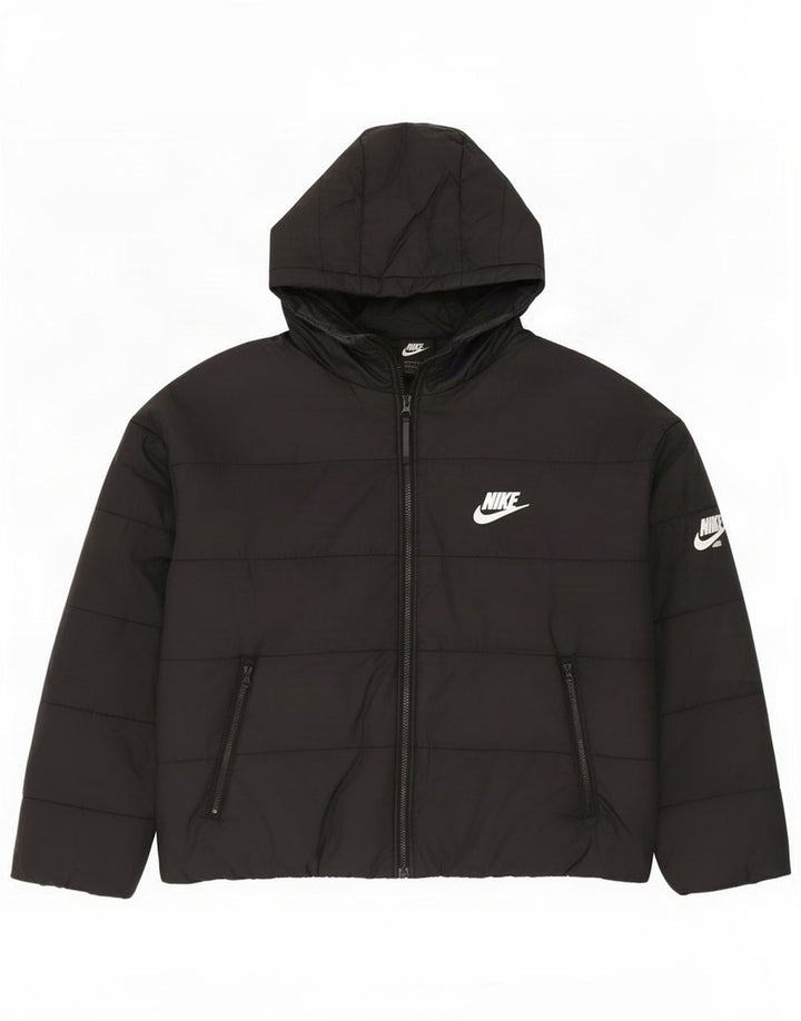 Jaqueta Nike Feminina Oversized Graphic com Capuz Acolchoado Reino Unido 16 Grande Preto
