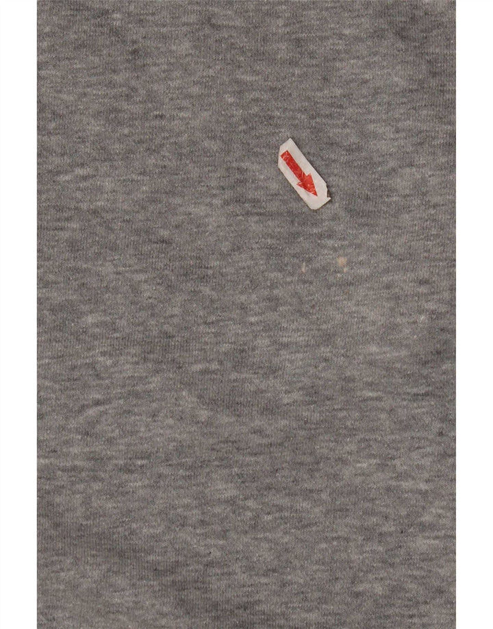 Nike feminino gráfico oversized moletom jumper reino unido 10 pequeno cinza algodão