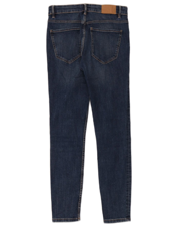 Zara Jeans Skinny Feminino UE 38 Pequeno W28 L28 Azul