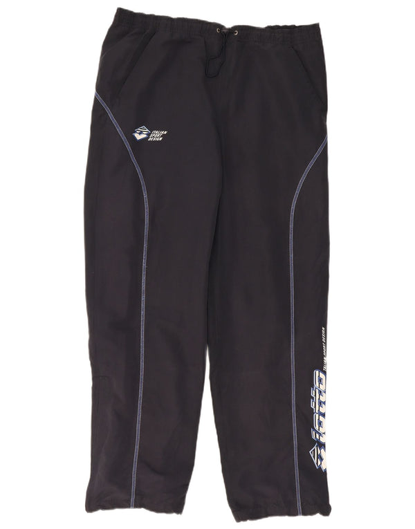 Calça de treino masculina LOTTO com estampa gráfica grande azul marinho