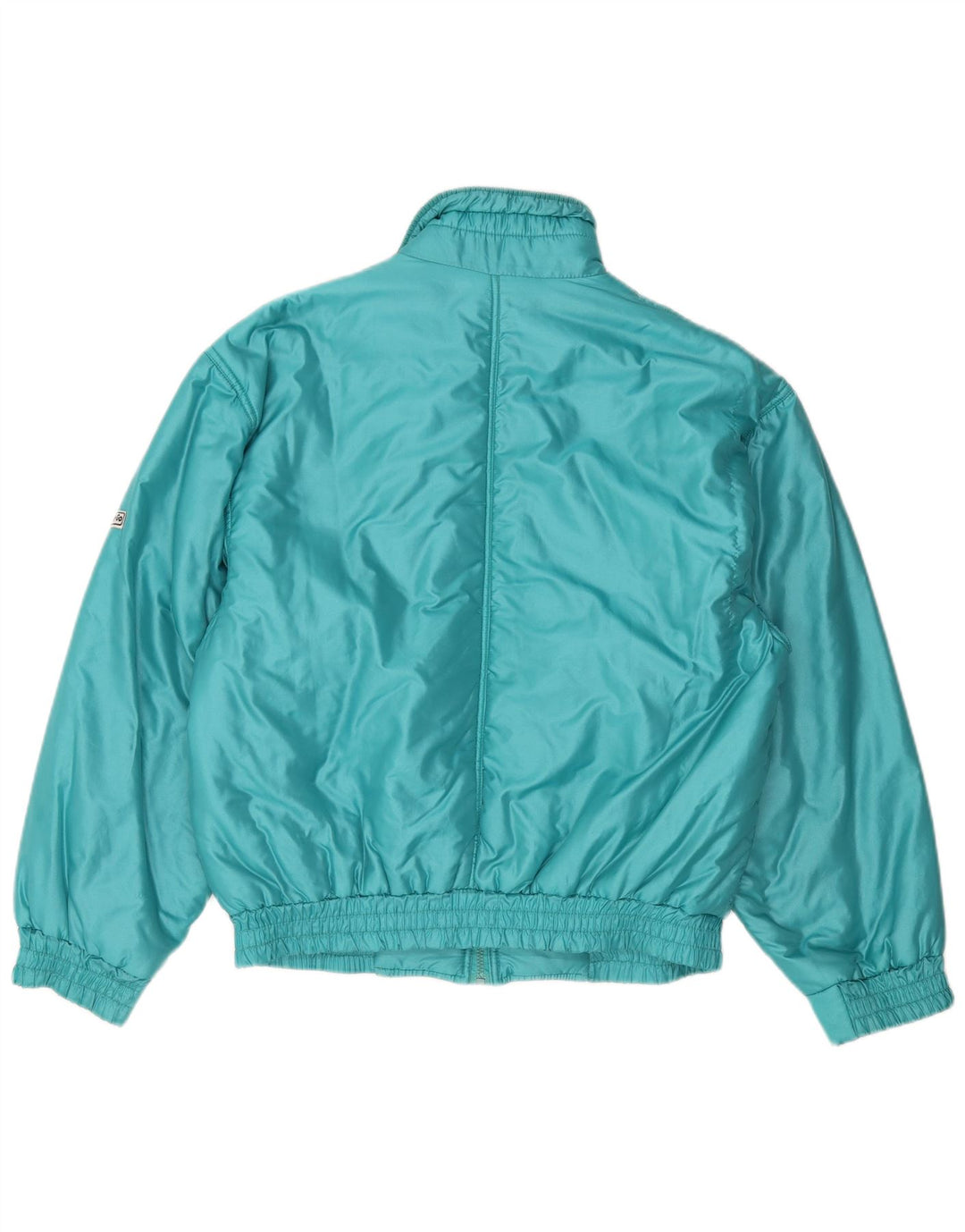 VINTAGE Womens Windbreaker Jacket IT 50 XL Turquoise Nylon