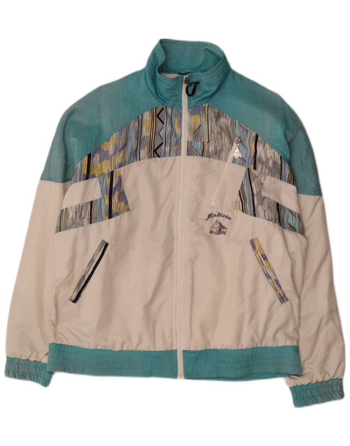 Madison Womens Tracksuit Top Jacket EU 40 Medium White Colourblock