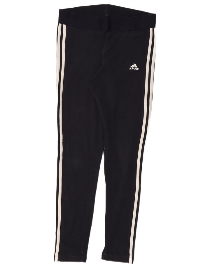 Leggings Adidas Regular Fit UK 12/14 Médio Algodão Preto