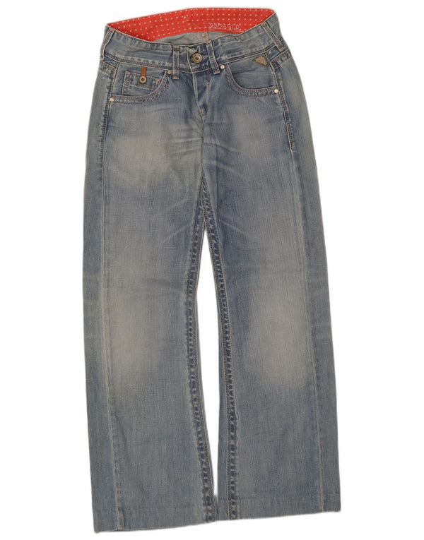 Replay jeans feminino cintura baixa bootcut W25 L32 azul algodão