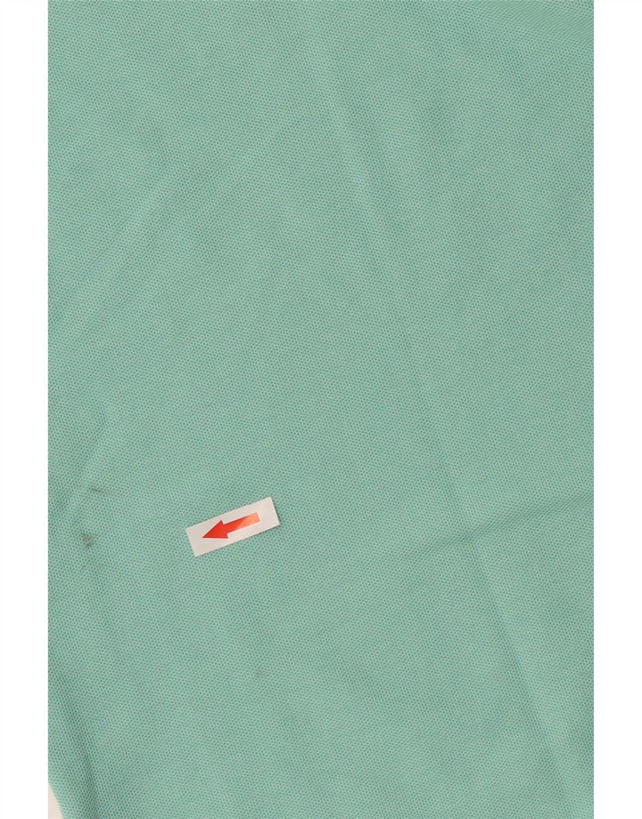 Camisa polo masculina Izod grande algodão turquesa