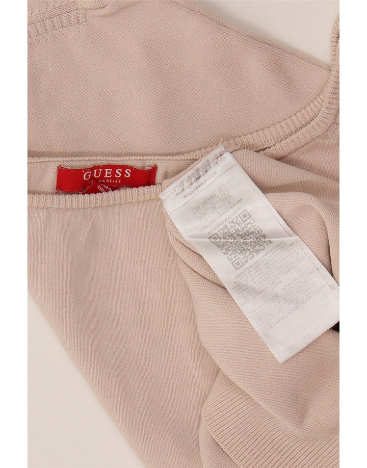 Blusa feminina Guess Top UK 12 viscose rosa médio