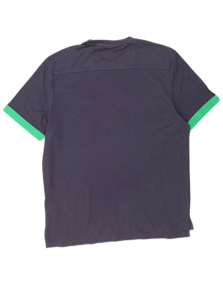 Camiseta masculina Dkny Top médio algodão azul marinho