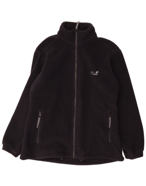 Jaqueta feminina de lã Jack Wolfskin UK 18/20 XL poliéster preto