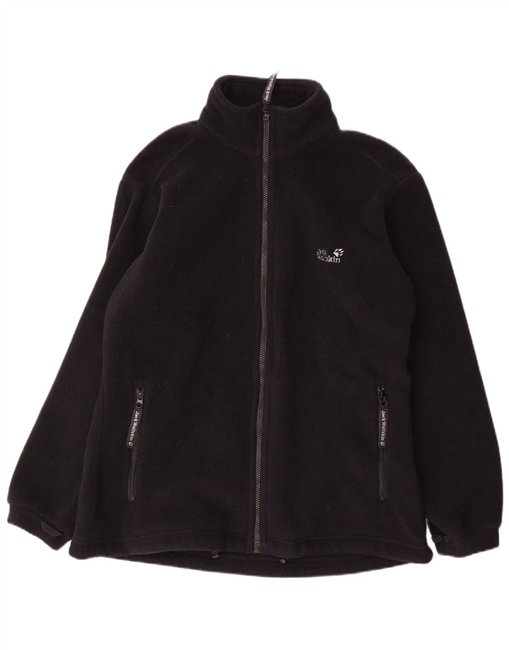 Jaqueta feminina de lã Jack Wolfskin UK 18/20 XL poliéster preto