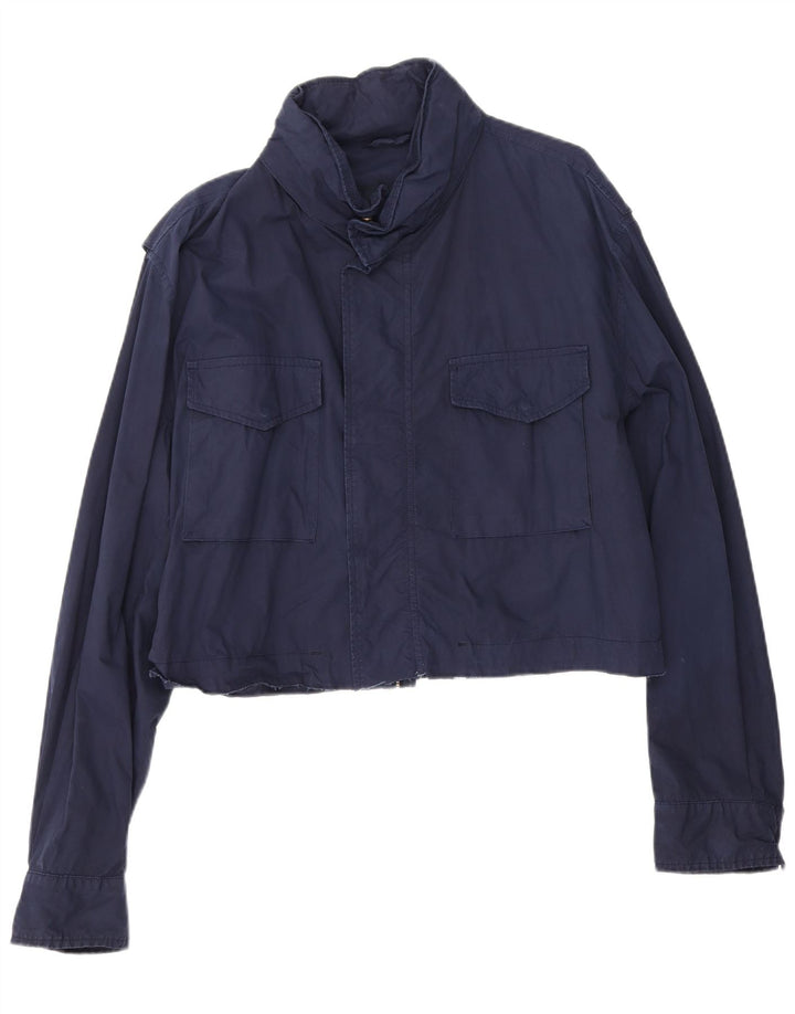 Marina Yachting Jaqueta bomber feminina superdimensionada IT 50 XL azul marinho