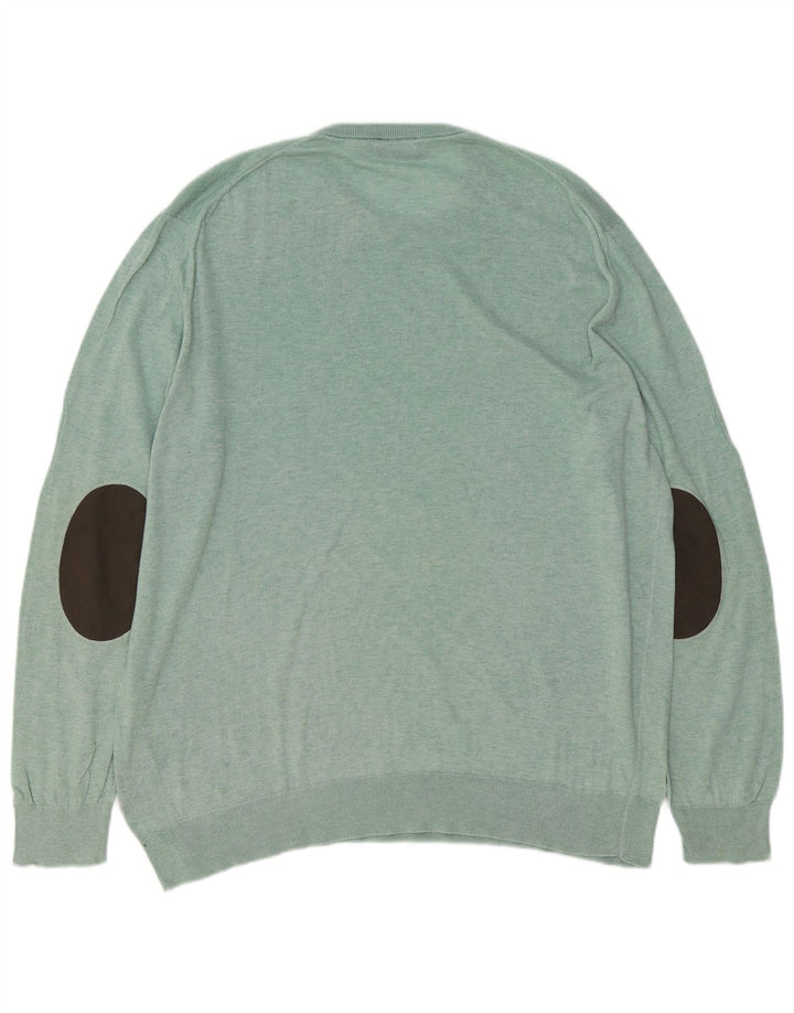 Suéter masculino Hackett com gola redonda 2XL algodão verde