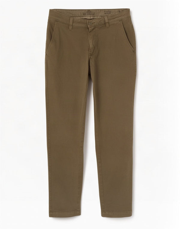 Calça Chino Masculina Slim Tapered Levi's W32 L30 Algodão Cáqui
