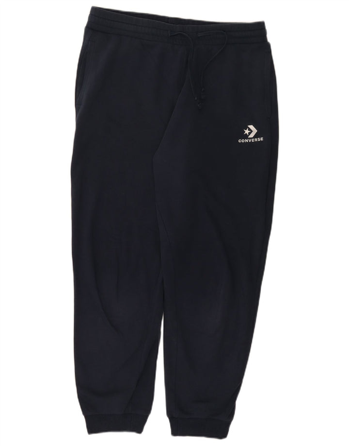 Calça de treino masculina Converse Joggers médio azul marinho algodão
