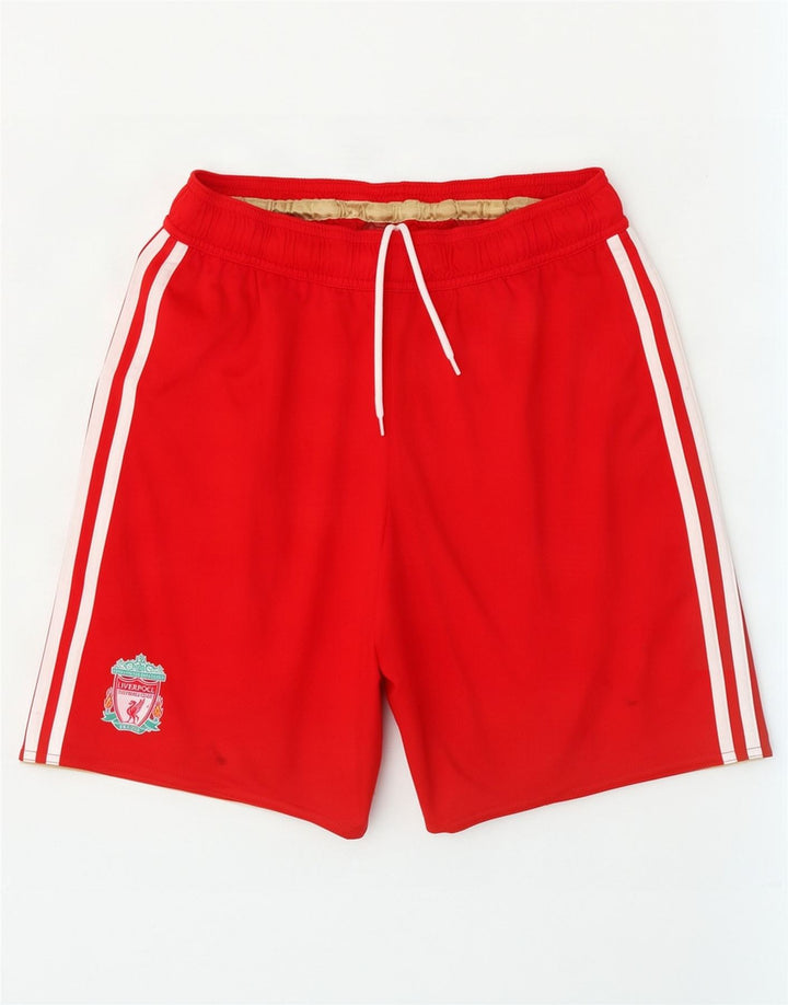 Adidas Mens Liverpool Sport Shorts Pequeno Poliéster Vermelho