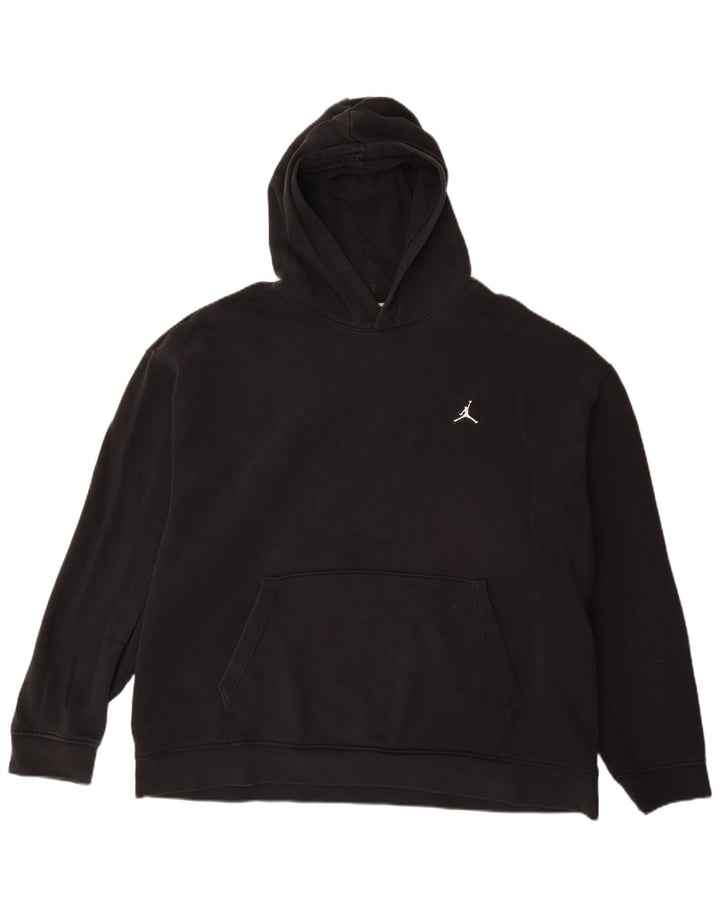 Jordan moletom com capuz masculino 2XL algodão preto