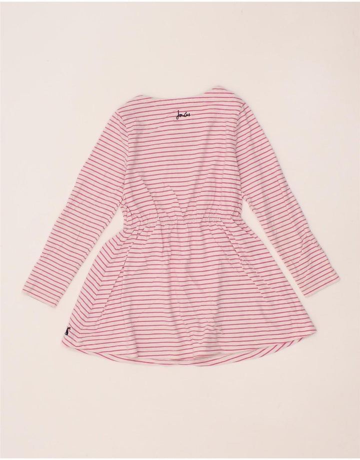 JOULES Baby Girls A-Line Dress 3-6 Months Pink Striped Cotton Vintage Joules and Second-Hand Joules from Messina Hembry 