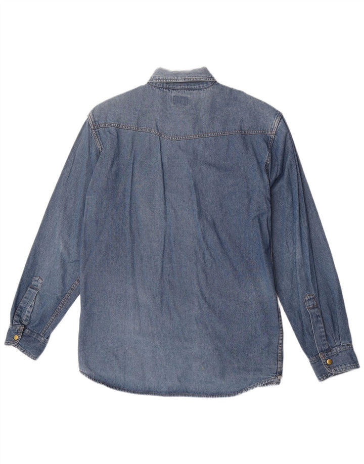 Camisa jeans masculina Tailor & Son tamanho 41/42 grande azul