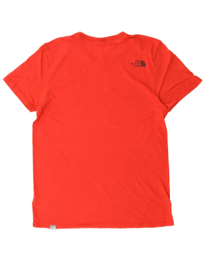 Camiseta gráfica masculina The North Face Top médio algodão vermelho