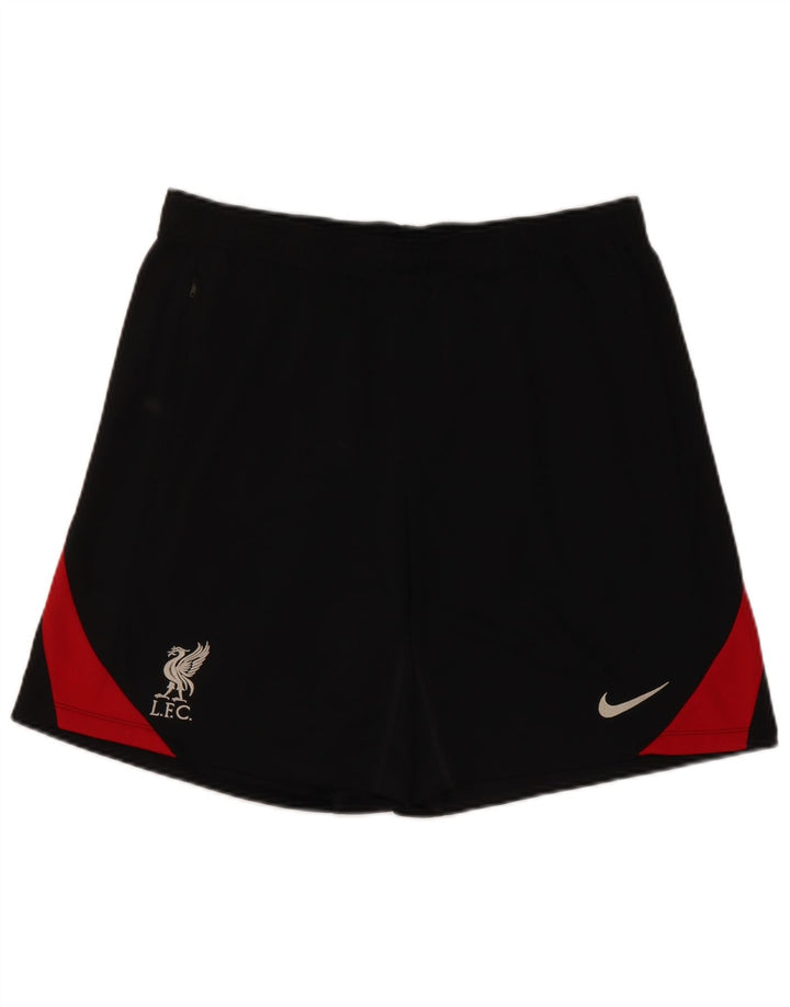 Shorts esportivos masculinos Nike Dri Fit grande poliéster colorblock preto