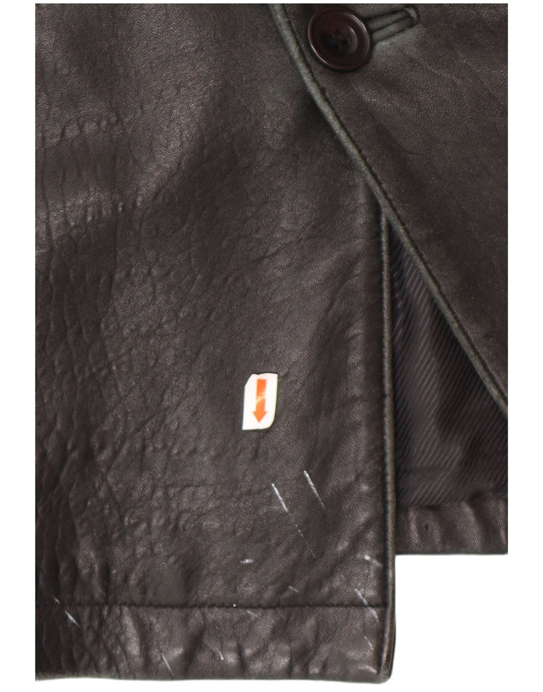 Casaco de couro masculino SUMMIT UK 42 XL couro preto