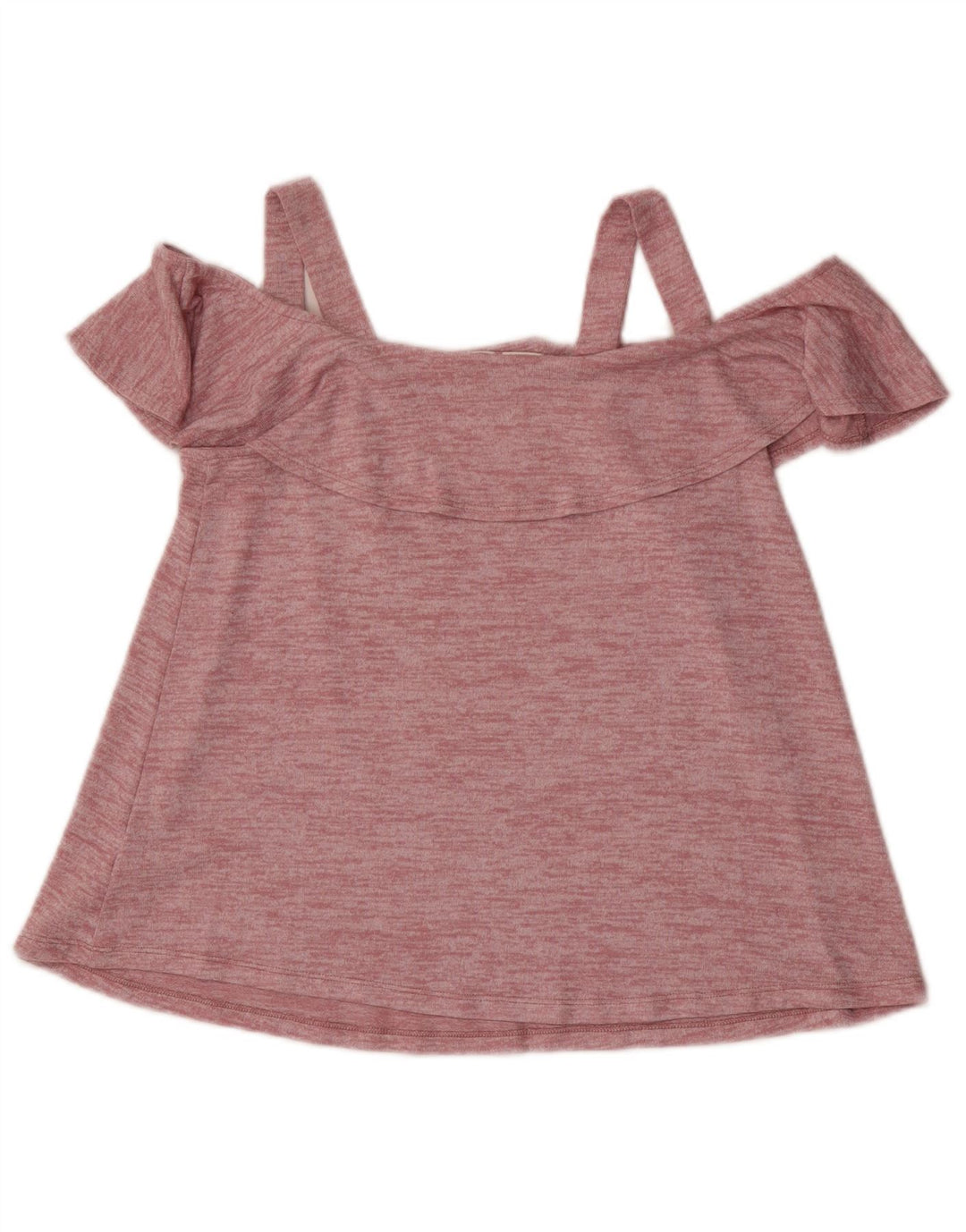 Gap Womens Petite Off Shoulder Top UK 6 XS Poliéster manchado rosa