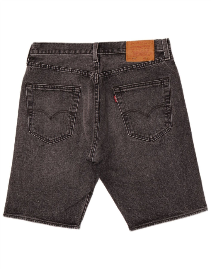Shorts jeans masculino 501 da Levi's W31 algodão cinza médio