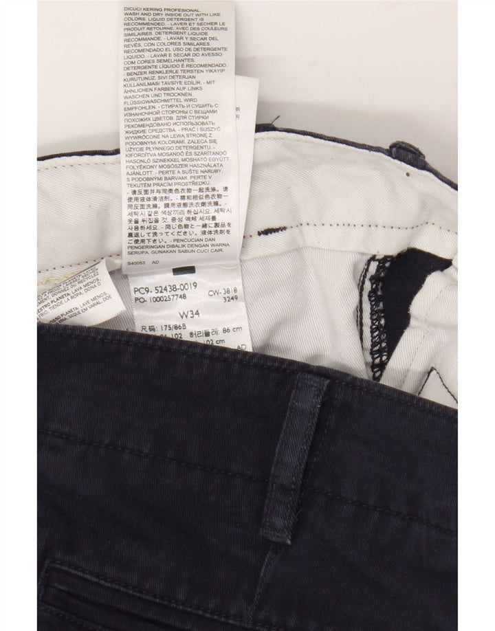 Shorts Chino Masculino Levi's W34 Grande Algodão Azul Marinho