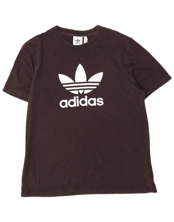 Adidas Mens Graphic T-Shirt Top Grande Algodão Preto