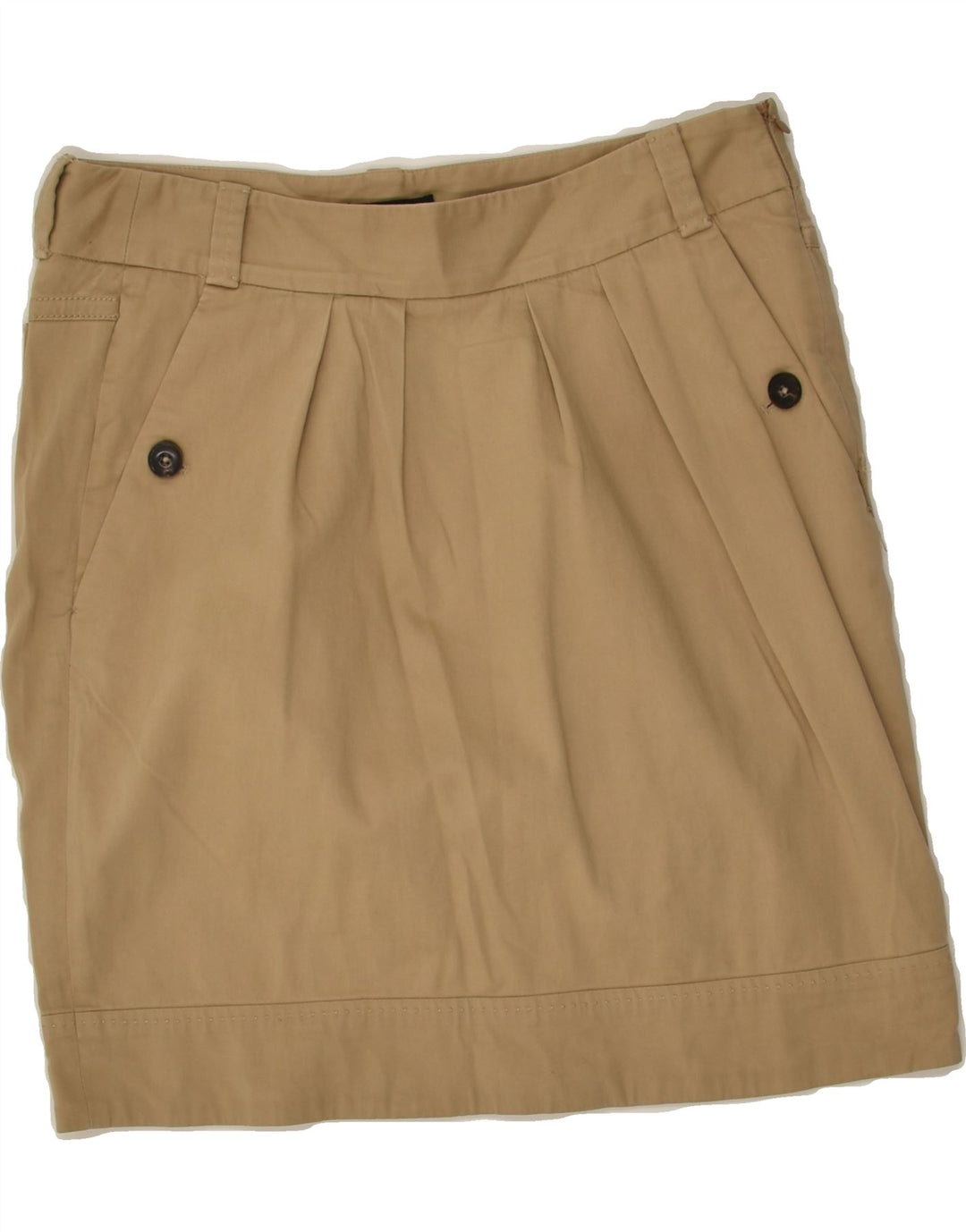 MASSIMO DUTTI Womens Straight Skirt EU 38 Small W28 Brown Cotton | Vintage Massimo Dutti | Thrift | Second-Hand Massimo Dutti | Used Clothing | Messina Hembry 