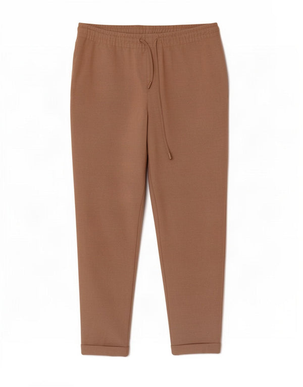 Zara Mens Calça Casual Slim XL W34 L28 Bege