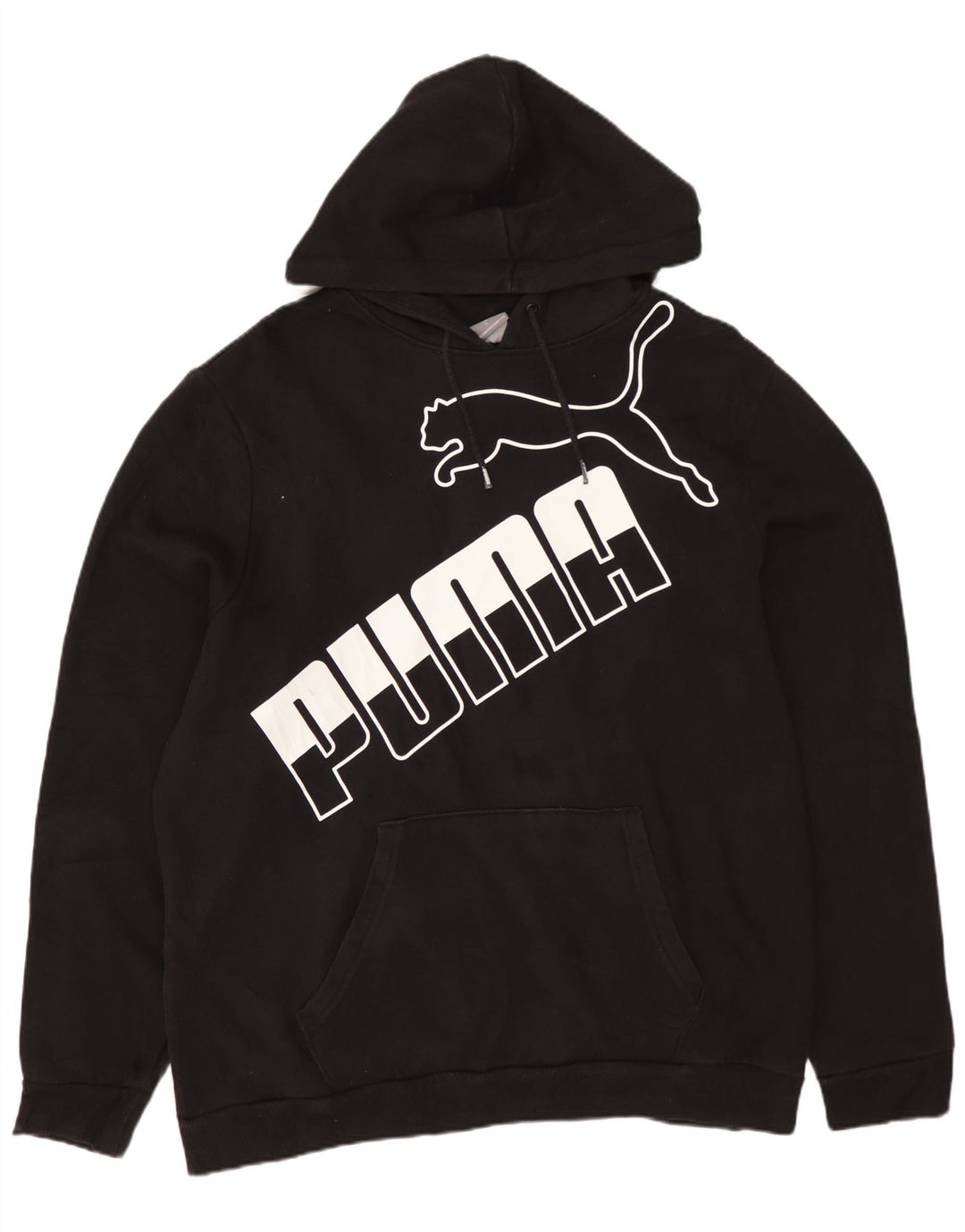 Jumper com capuz gráfico masculino PUMA grande preto