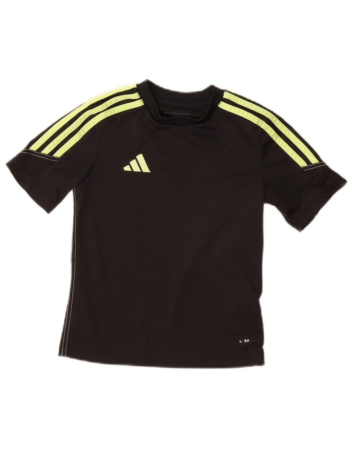 Camiseta Adidas Meninos 7-8 Anos Preto Poliéster