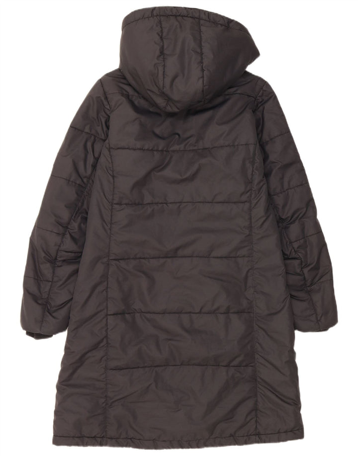 Casaco acolchoado com capuz feminino Jack Wolfskin Reino Unido 10 pequeno poliéster preto
