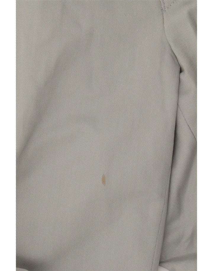 Calça chino reta masculina Marks & Spencer W38 L29 poliéster cinza