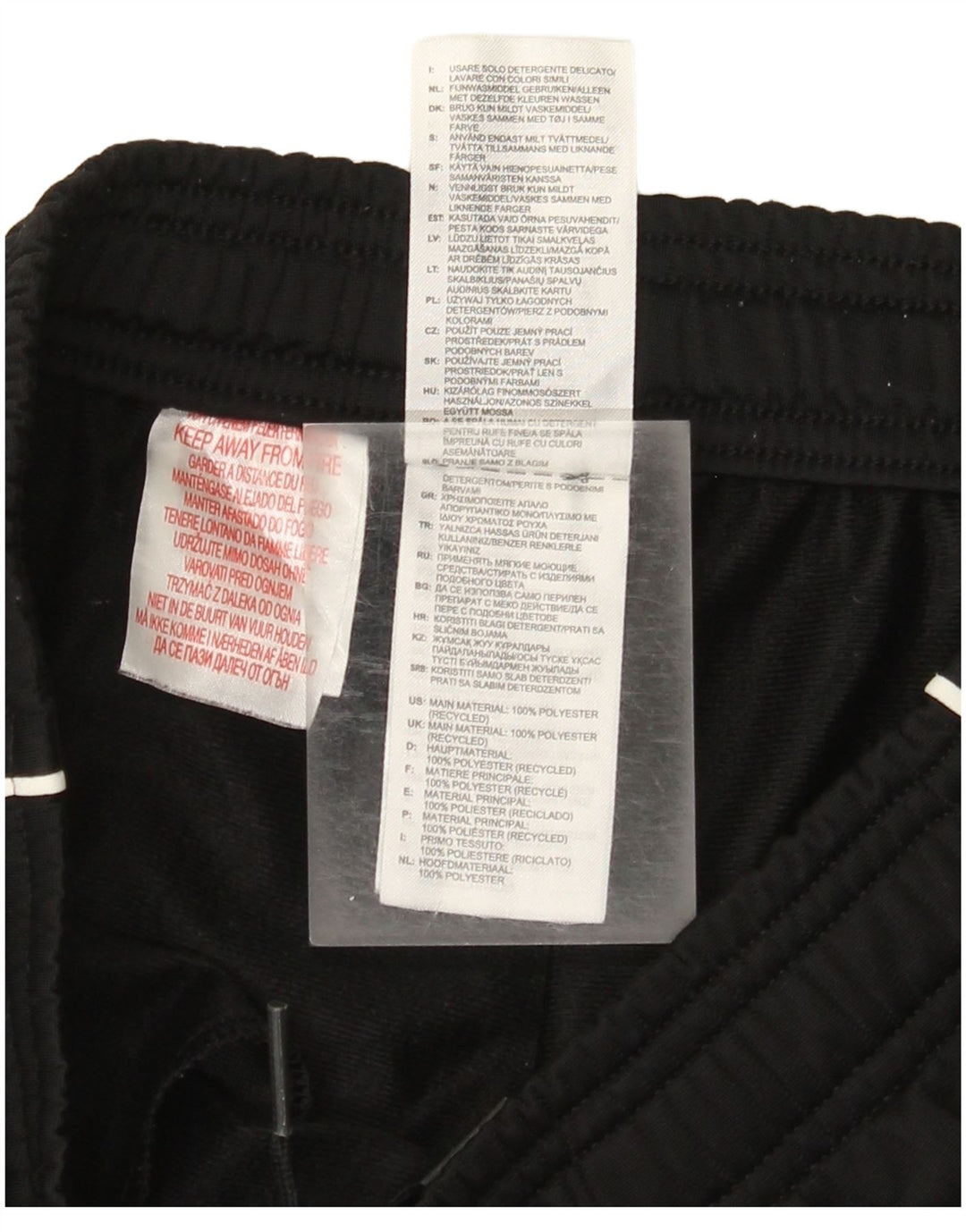 Adidas meninos calças de treino joggers 11-12 anos preto poliéster