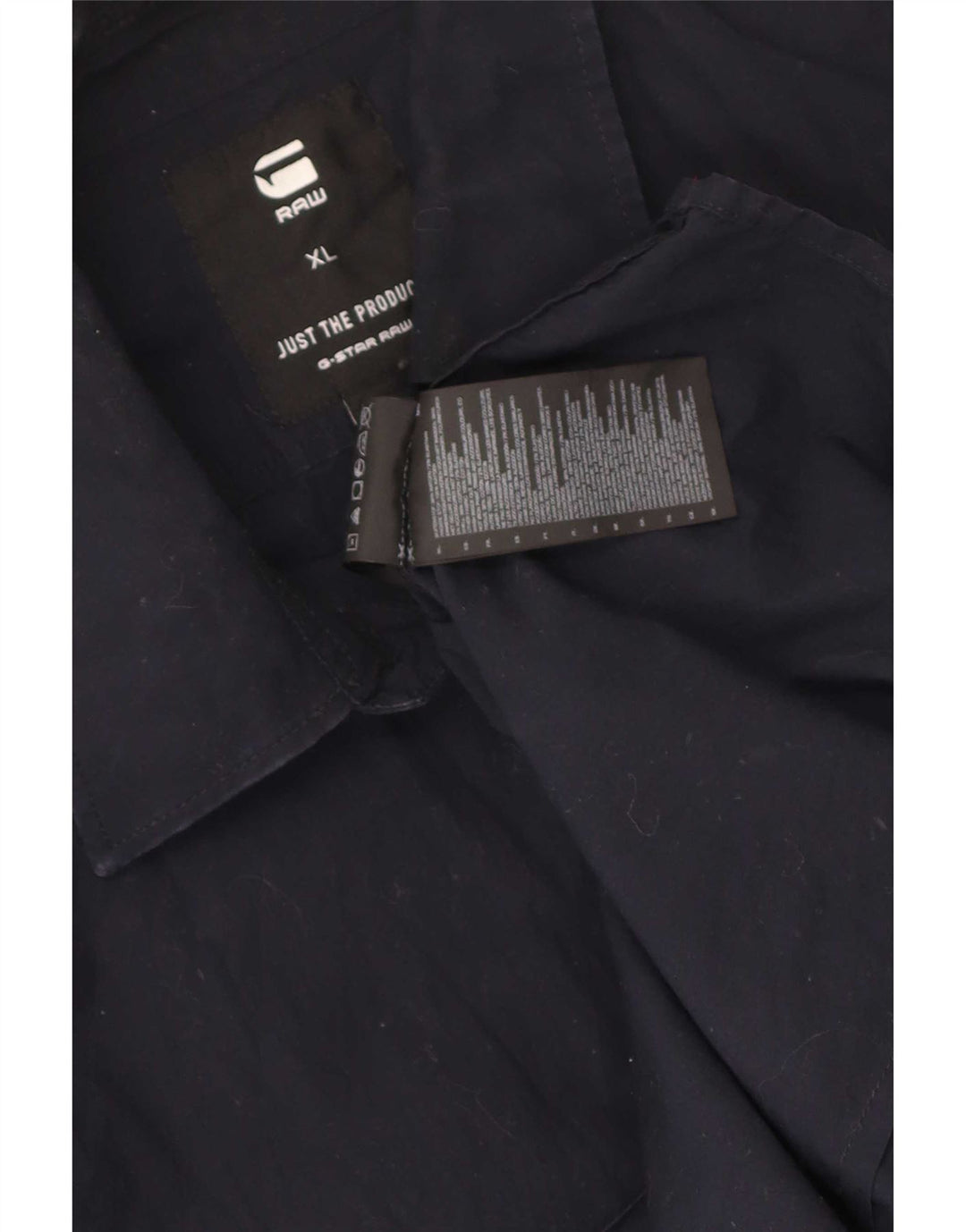 Camisa masculina G-Star XL algodão azul marinho