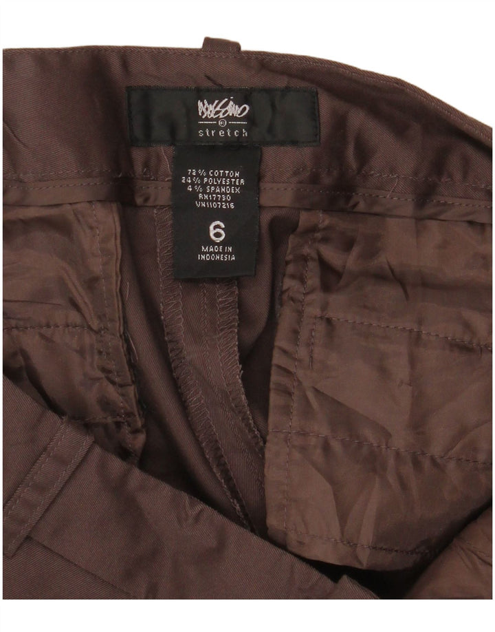 Bermuda feminina Mossimo Stretch W32 grande algodão marrom