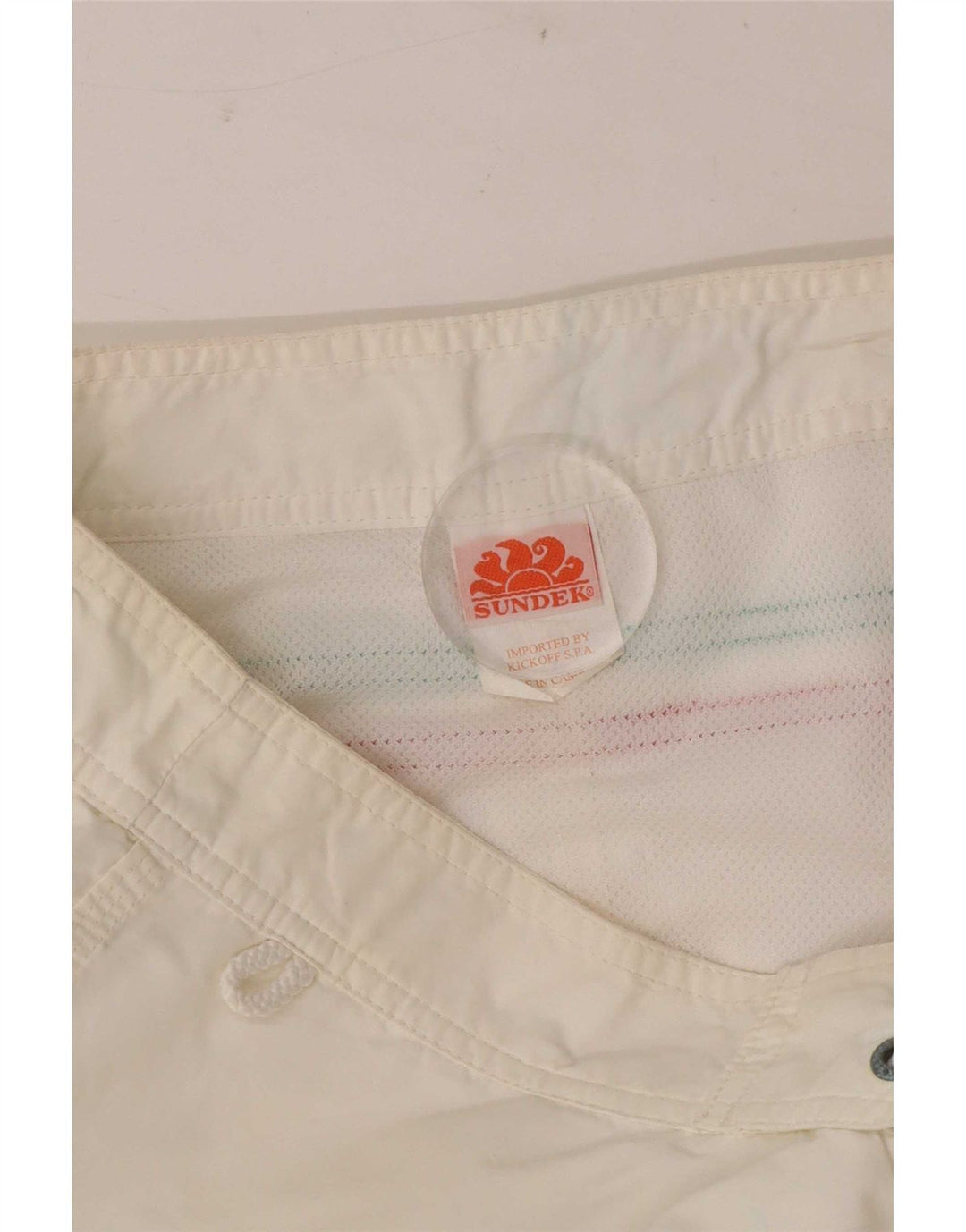 Shorts de natação masculino Sundek médio branco nylon