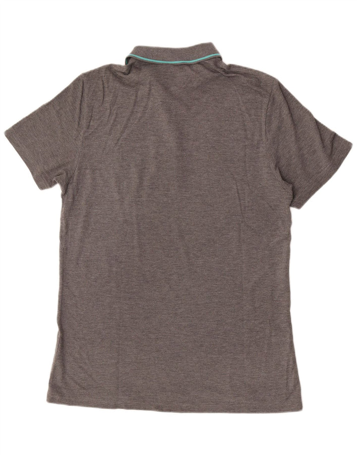 Camisa polo masculina Puma cinza médio