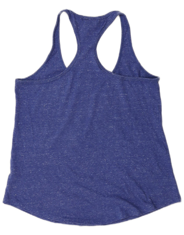 Colete gráfico feminino Nike UK 12 médio algodão manchado azul marinho